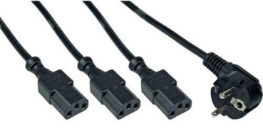 InLine® Netz-Y-Kabel 1,80m