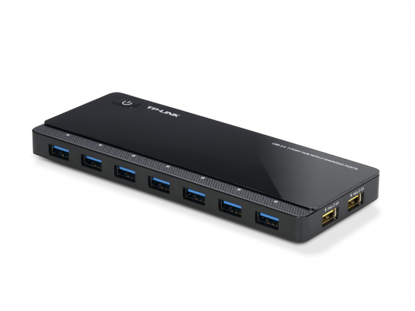 TP-Link USB 3.0 7-Port Hub mit 2 Ladeanschlüssen